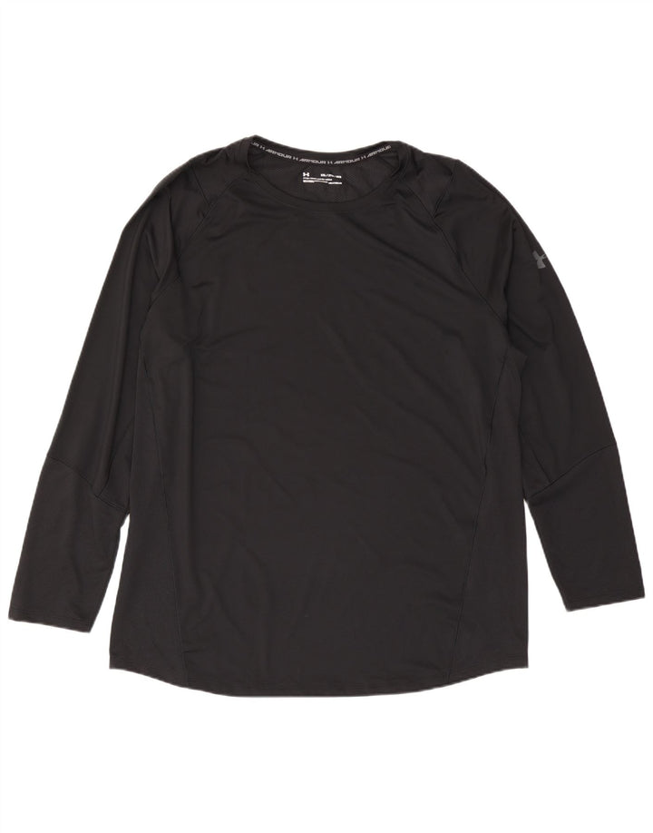 Under Armour Herre Heat Gear Top Langærmet 2XL Sort