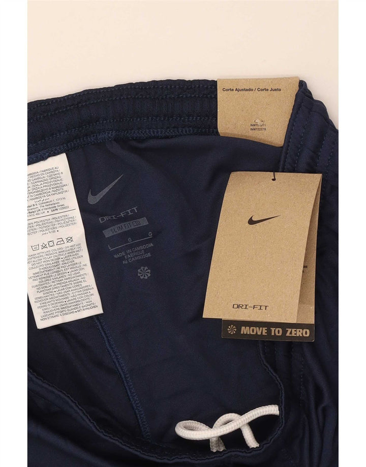 Nike Herre Dri Fit sportsshorts store marineblå polyester