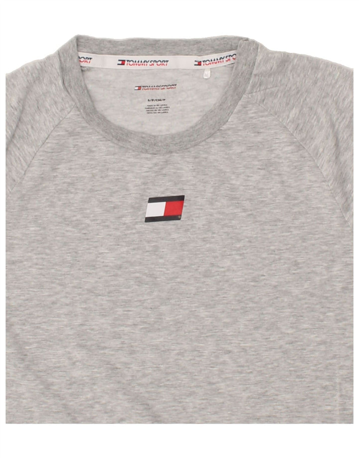 TOMMY HILFIGER Mens T-Shirt Top Small Grey Cotton Vintage Tommy Hilfiger and Second-Hand Tommy Hilfiger from Messina Hembry 