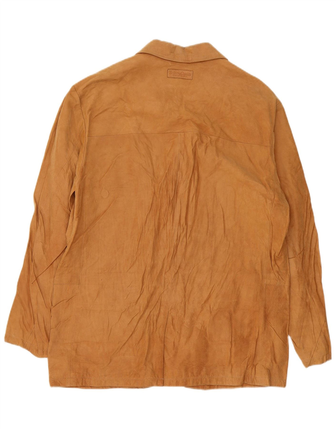 Marlboro Classics Herre 3-knaps ruskindsblazerjakke UK 42 XL Beige Læder
