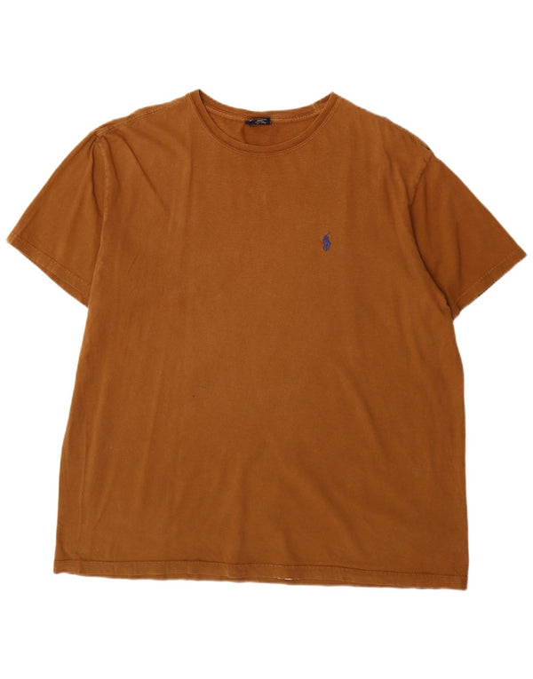 Polo Ralph Lauren Herre T-Shirt Top Stor Beige Bomuld