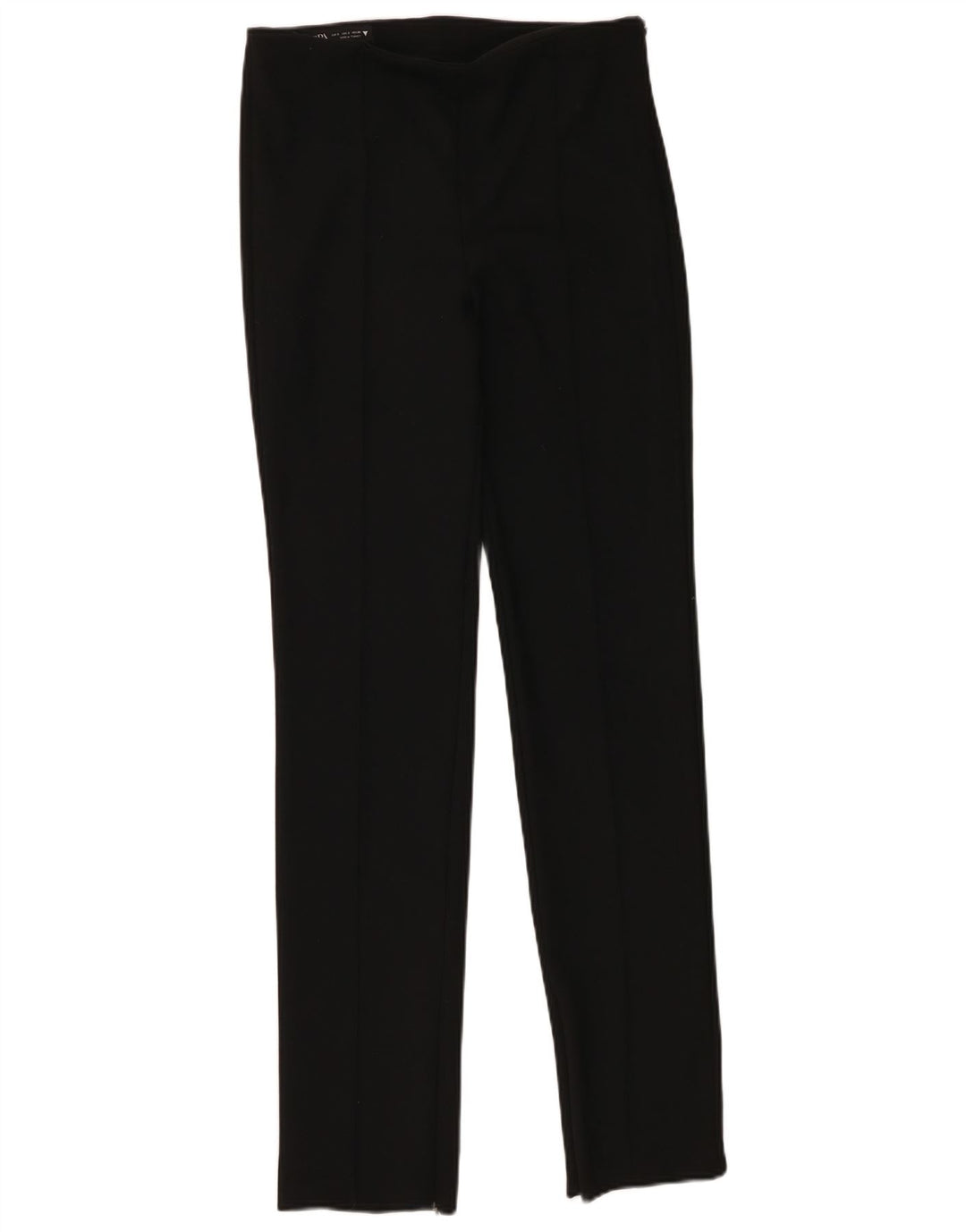 Zara Dame Slim Casual Bukser Small W26 L33 Sort