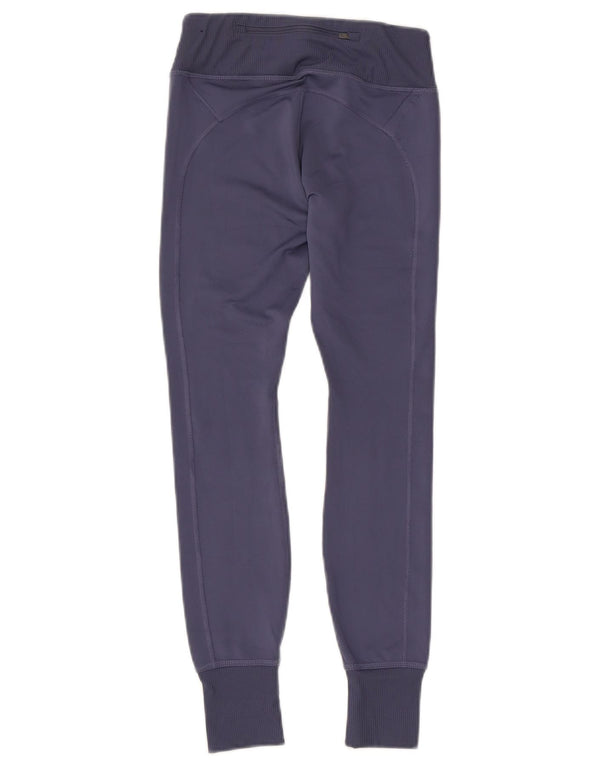 Nike Dame Dri Fit Grafiske Leggings UK 4 XS Lilla