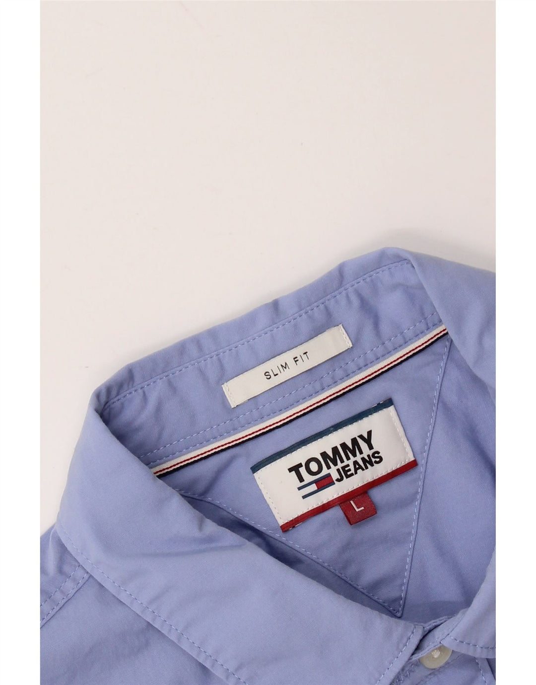 TOMMY HILFIGER Slim Fit skjorte til mænd, stor blå
