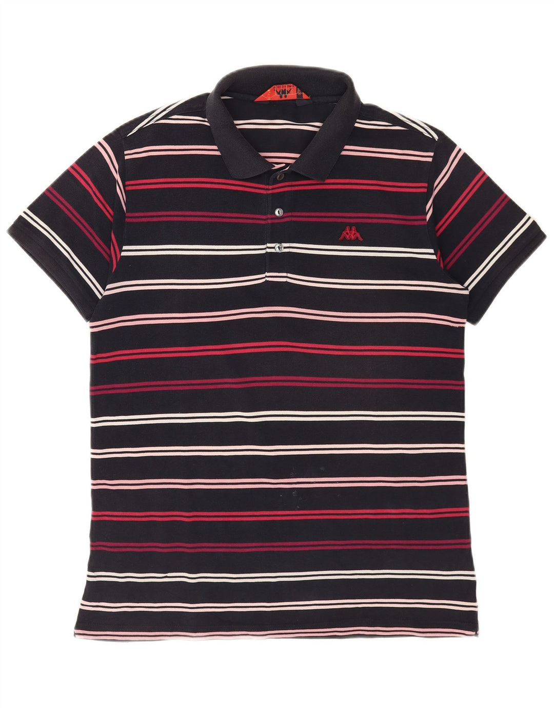 Kappa herre poloshirt stor marineblå stribet bomuld