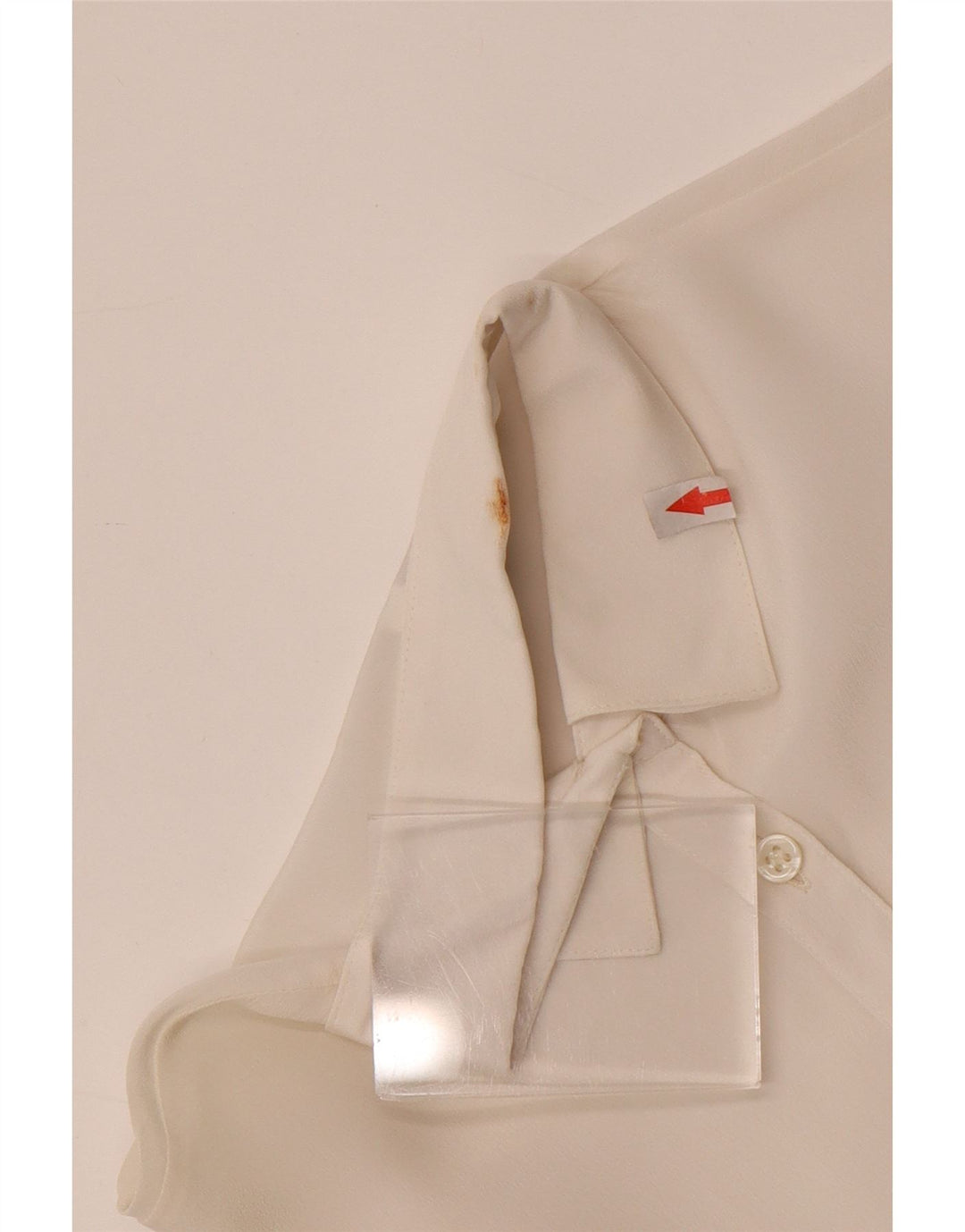 Confezioni Di Lusso Dameskjorte IT 42 Medium White Acetate