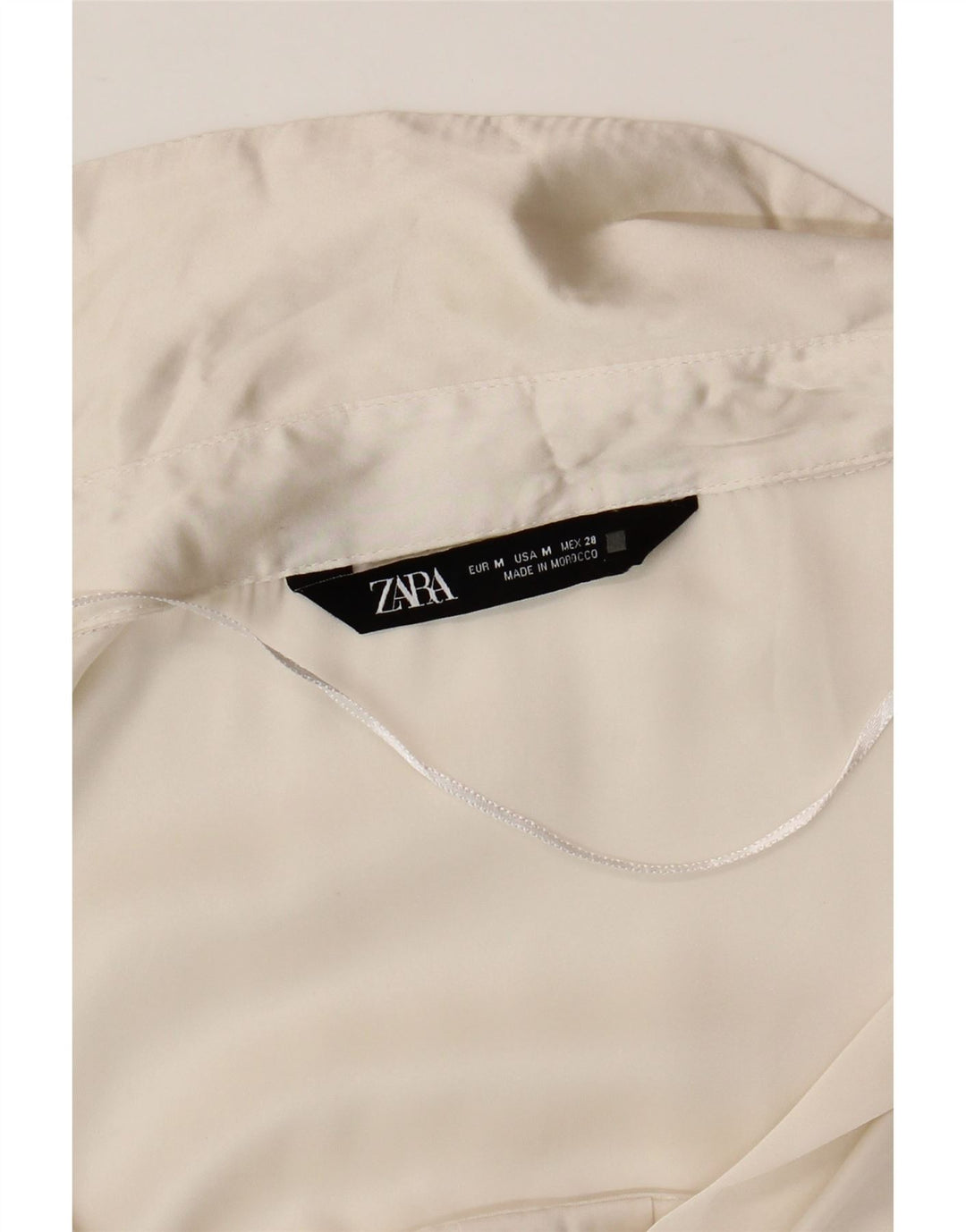Zara Dame Oversized skjortebluse UK 14 Medium White