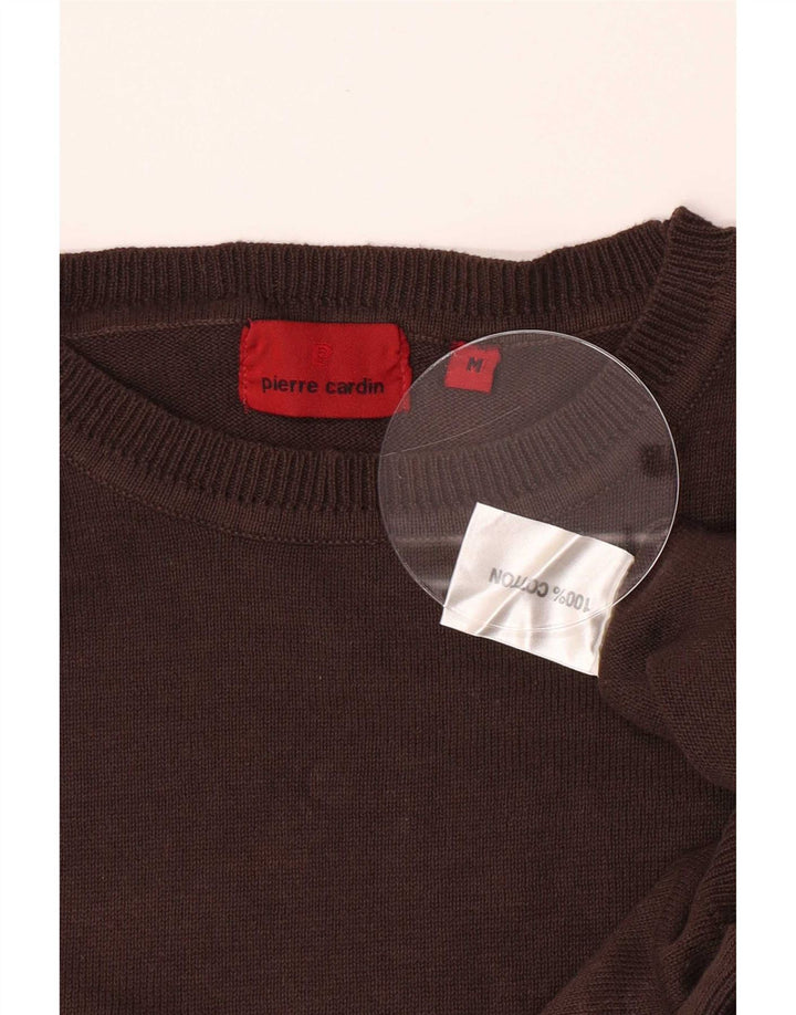 Pierre Cardin Herre sweater med rund hals, medium brun bomuld