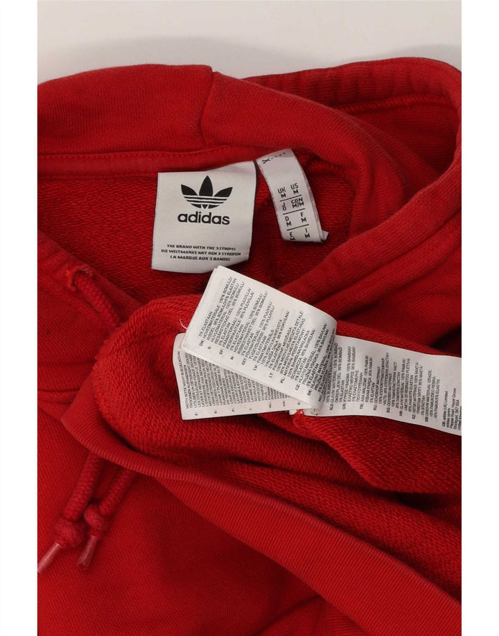 Adidas Herre hættetrøje Jumper Medium Rød Bomuld