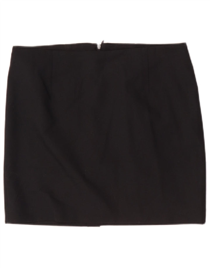 Zara Dame Mini Nederdel Medium W28 Sort Polyester