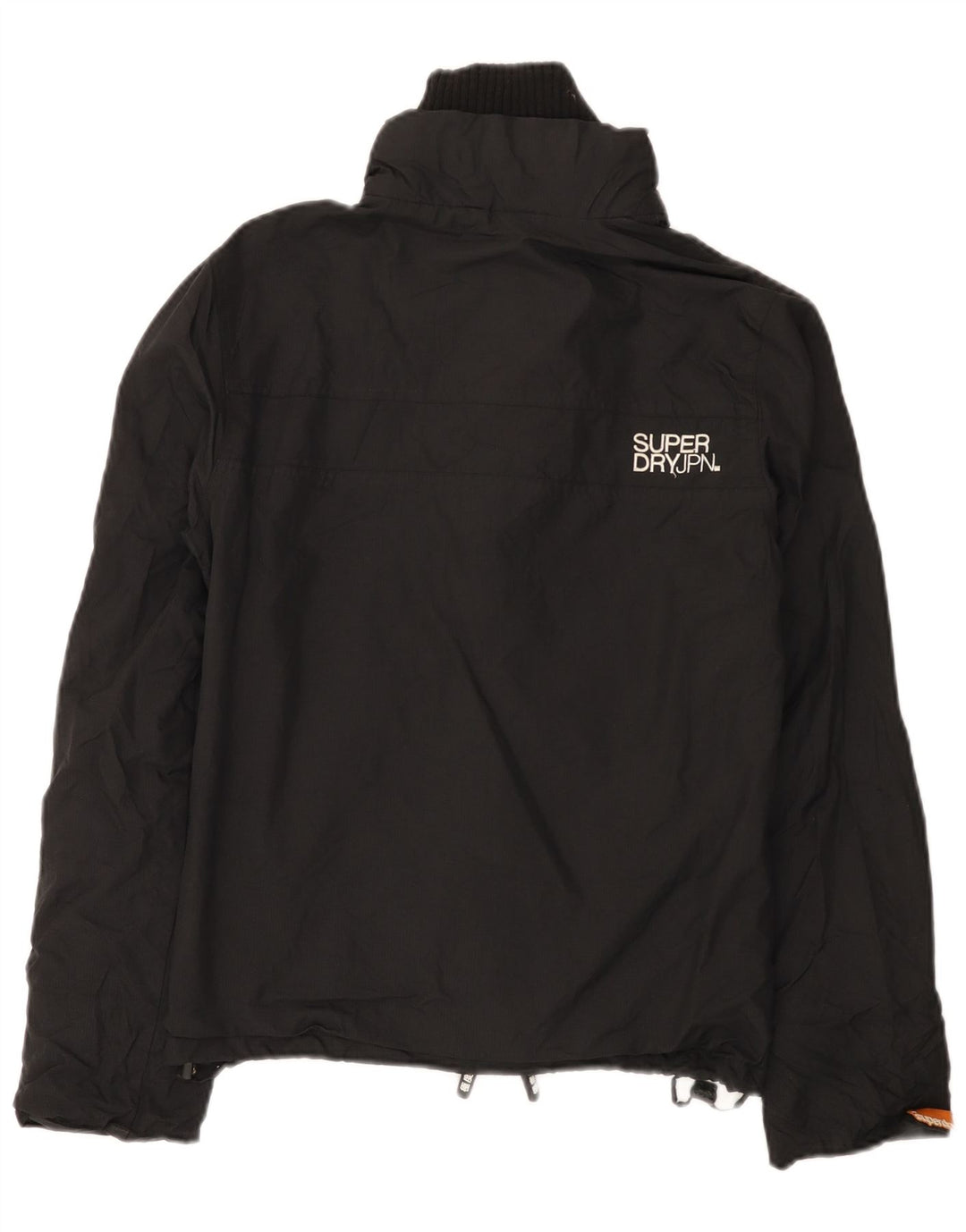 Superdry piger grafisk regnjakke 11-12 år Stor sort nylon