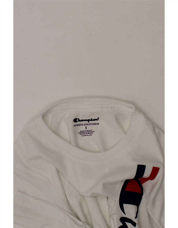 CHAMPION Boys Graphic T-Shirt Top 7-8 Years Small White Cotton Vintage Champion and Second-Hand Champion from Messina Hembry 