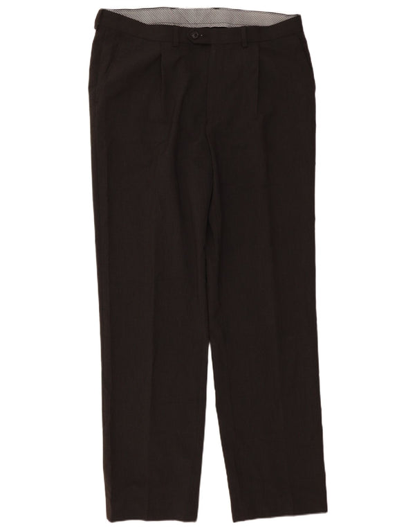 Marks & Spencer Herre Pegged Suit Bukser W36 L33 Grå Polyester