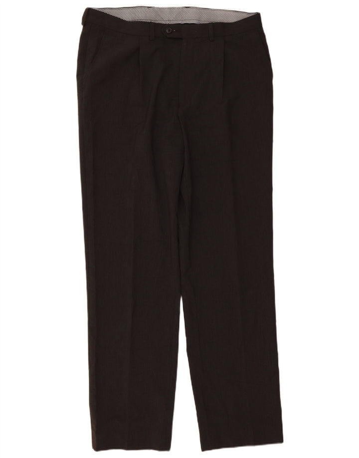 Marks & Spencer Herre Pegged Suit Bukser W36 L33 Grå Polyester