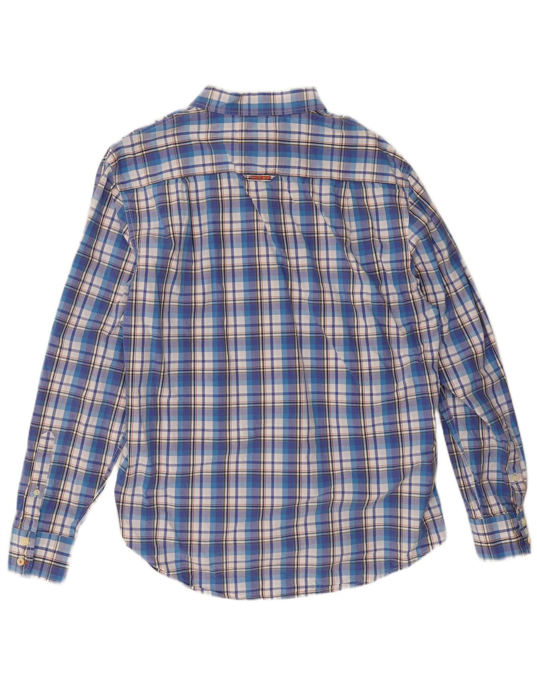 Crew Clothing Herre skræddersyet pasform skjorte 2XL blå ternet bomuld
