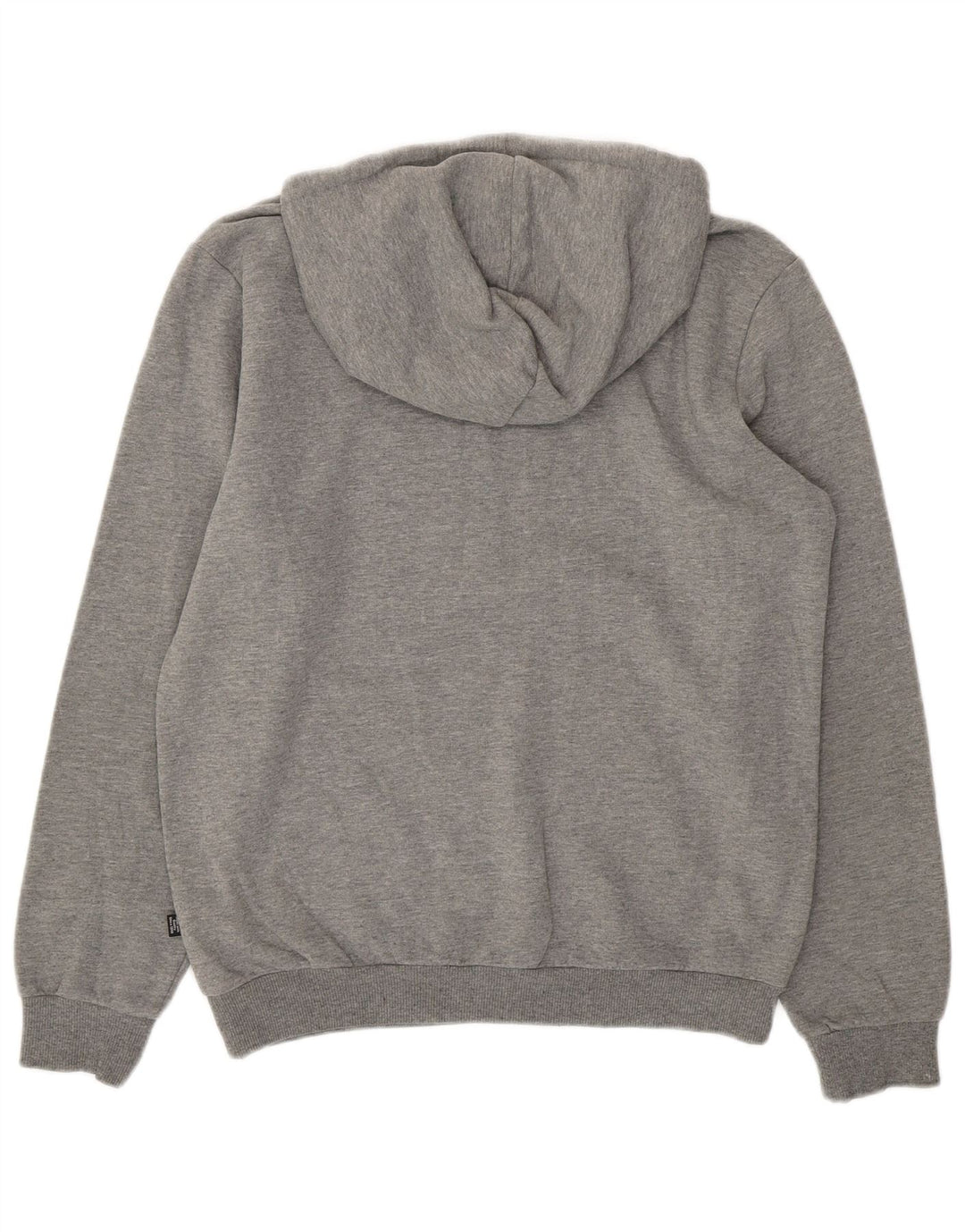 PUMA Mens Graphic Hoodie Jumper Small Grey Cotton
