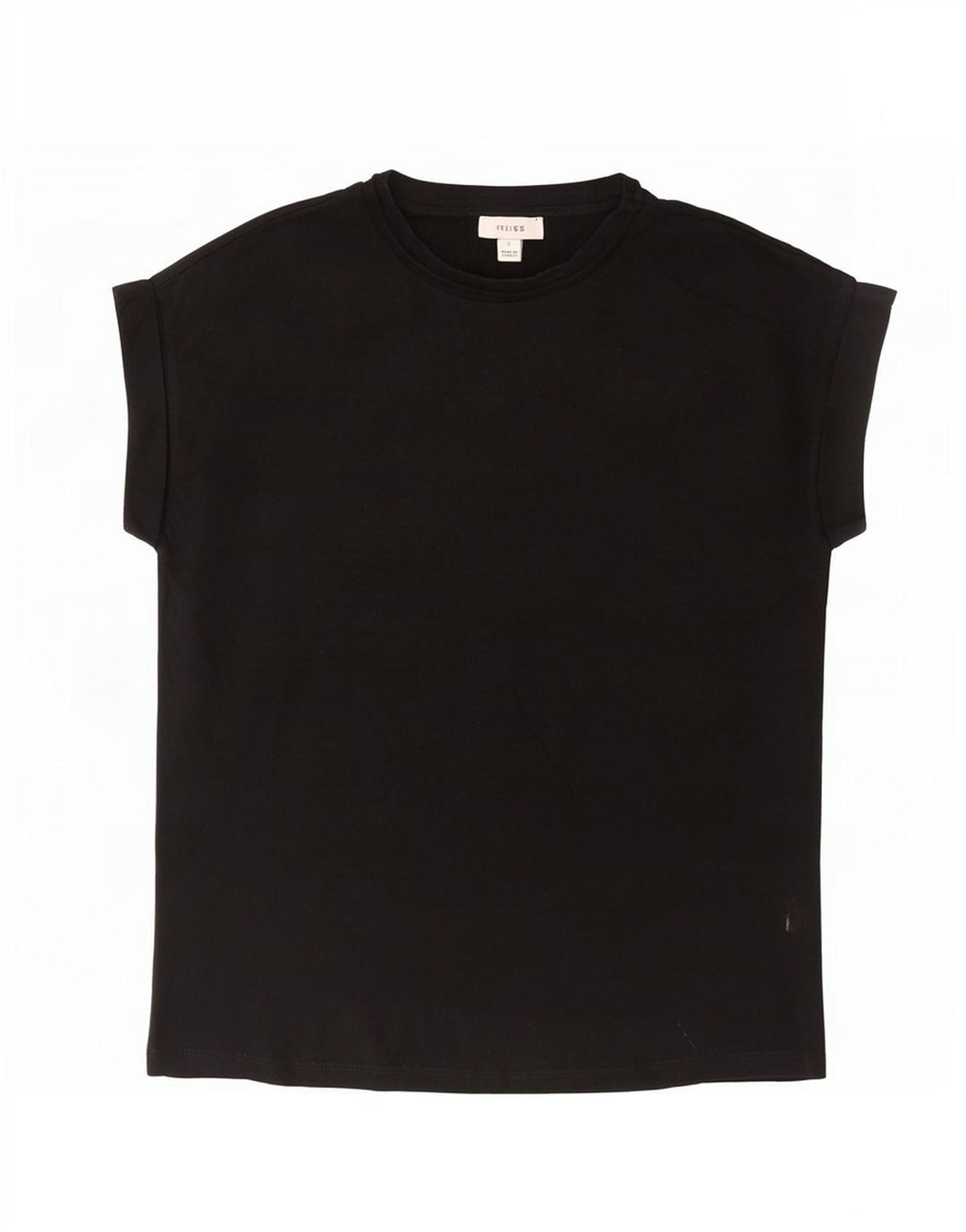Reiss herre T-shirt top lille sort bomuld