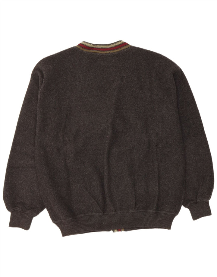 Malagrida Herre Cardigan Sweater XL Sort Uld
