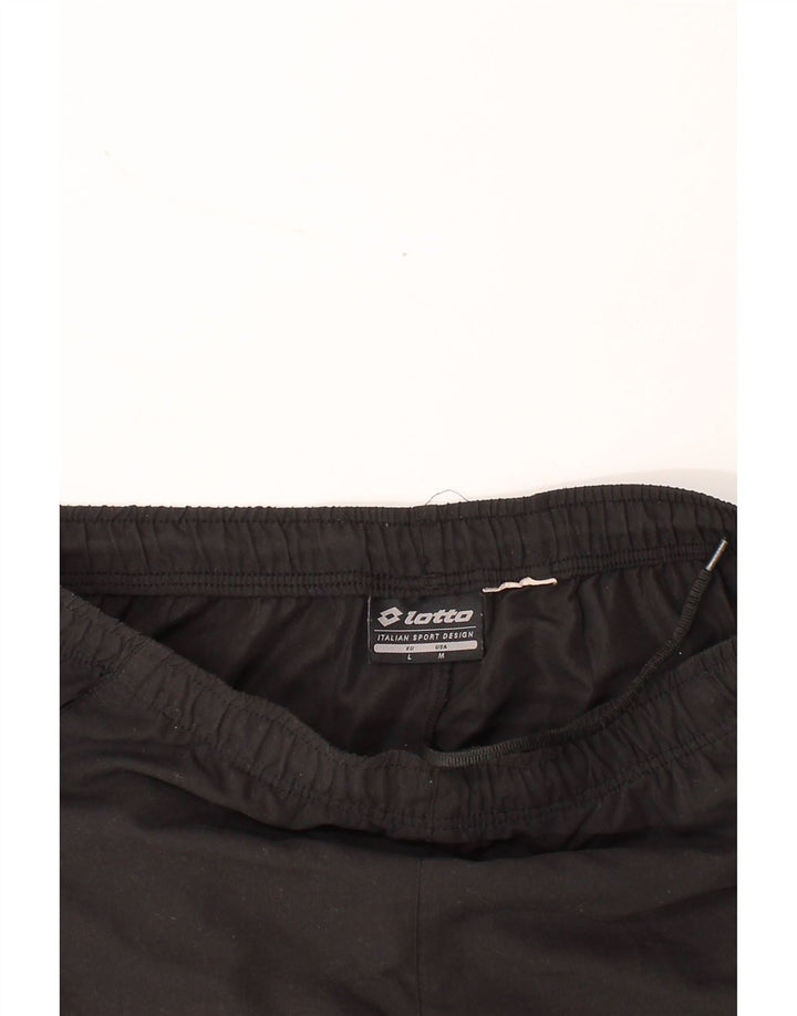 LOTTO Mens Sport Shorts Large  Black Polyester Vintage Lotto and Second-Hand Lotto from Messina Hembry 