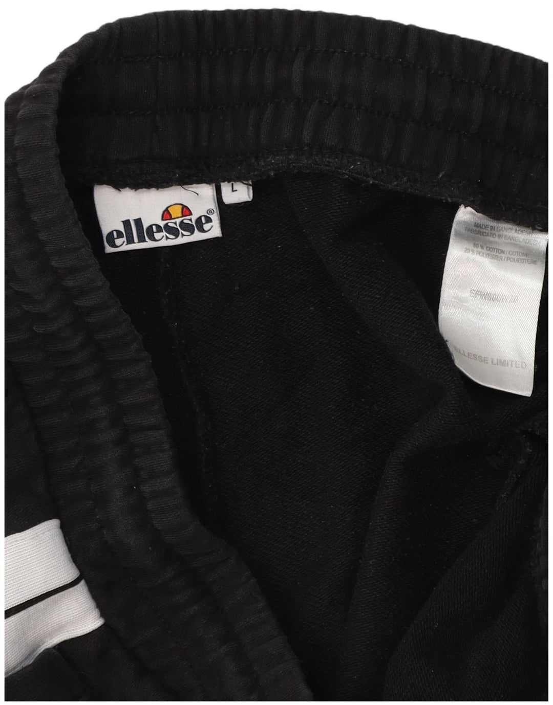 ELLESSE Træningsdragt til mænd Joggers Stor sort Colourblock Bomuld