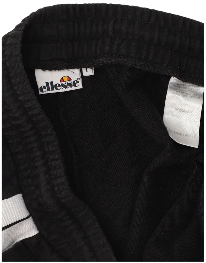 ELLESSE Træningsdragt til mænd Joggers Stor sort Colourblock Bomuld