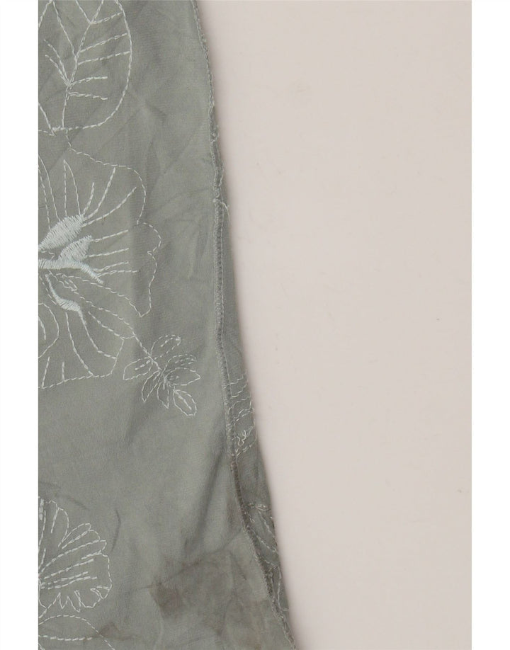BCBGMAXAZRIA Dame Tunika Top UK 14 Large Green Floral Polyester