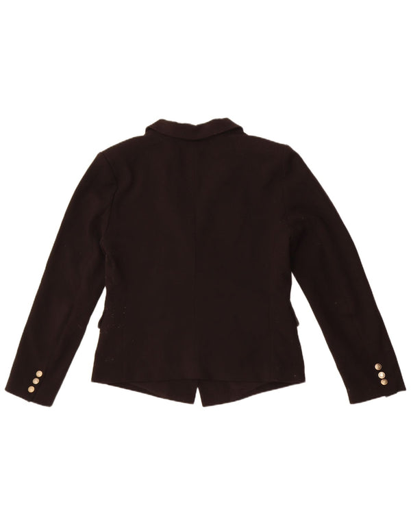 French Connection Dame Double Breasted Blazer Jacket UK 10 Small Black