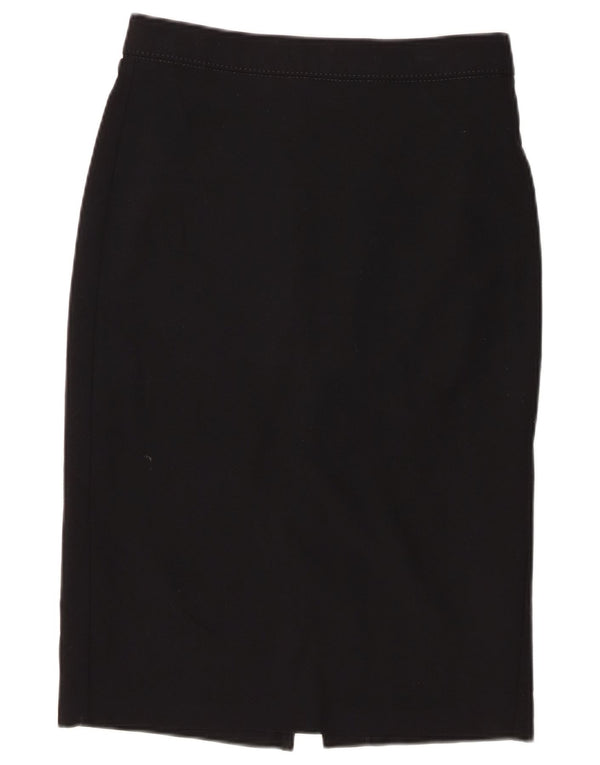 Marks & Spencer Pencil Nederdel til kvinder UK 10 Small W28 Black Polyester