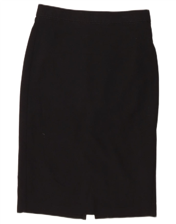 Marks & Spencer Pencil Nederdel til kvinder UK 10 Small W28 Black Polyester