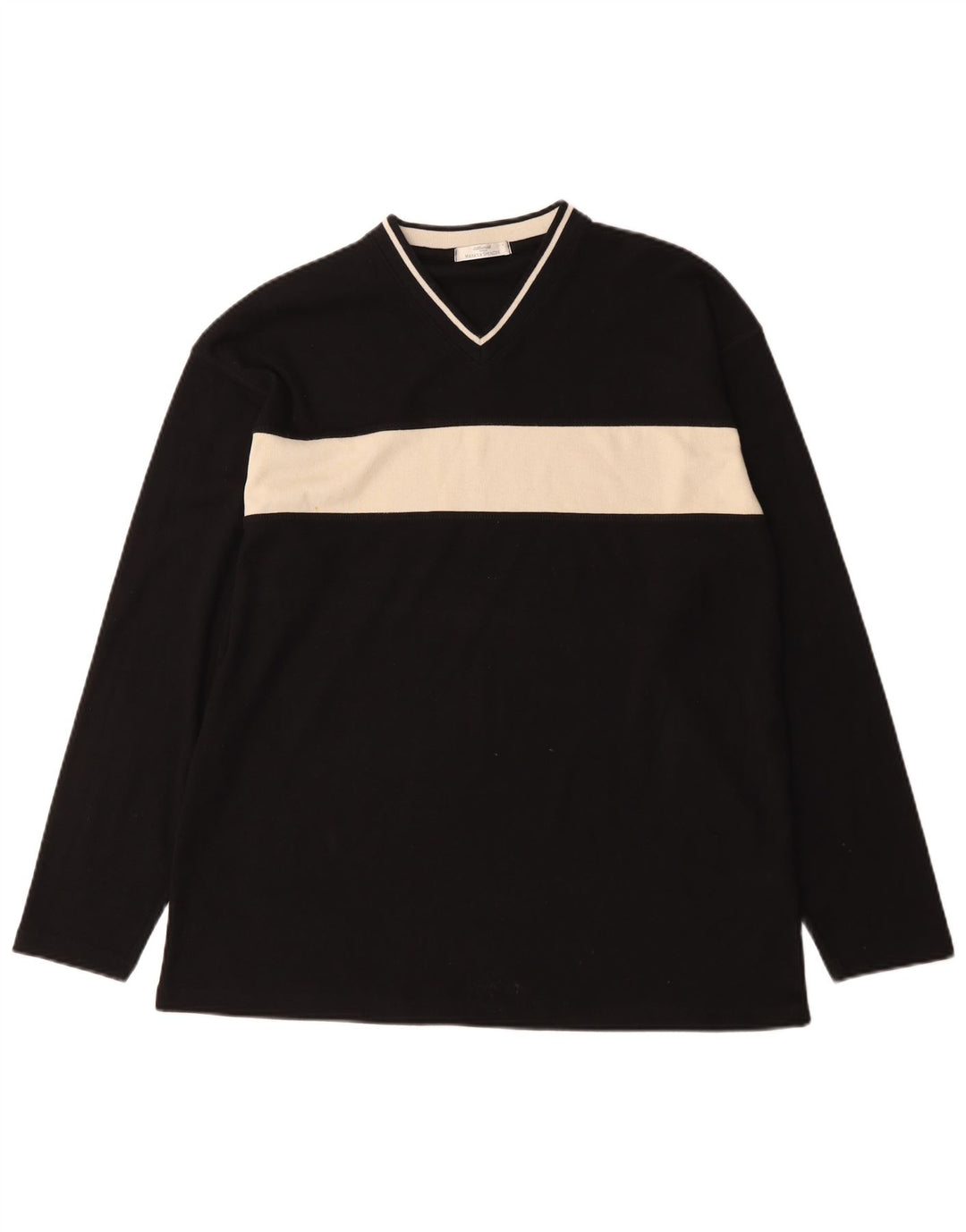 Marks & Spencer Herre St. Michael Top Langærmet Stor Sort Colourblock