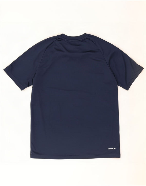 Adidas drenge Climalite T-shirt top 13-14 år marineblå polyester