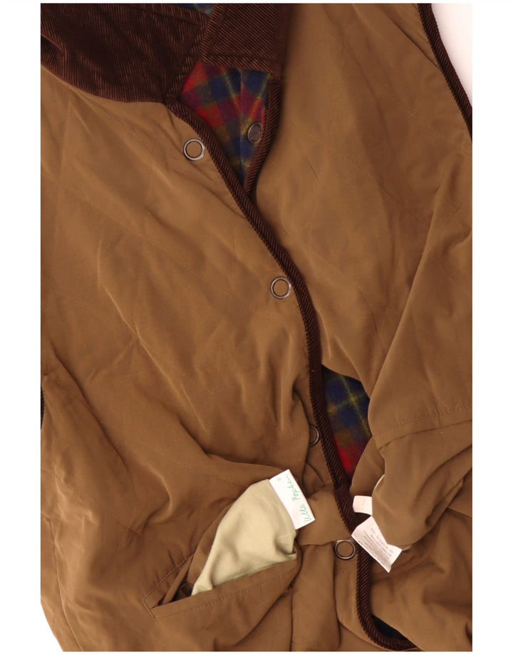 Ulla Popken Womens Reversible Gilet UK 20 2XL Brun Uld