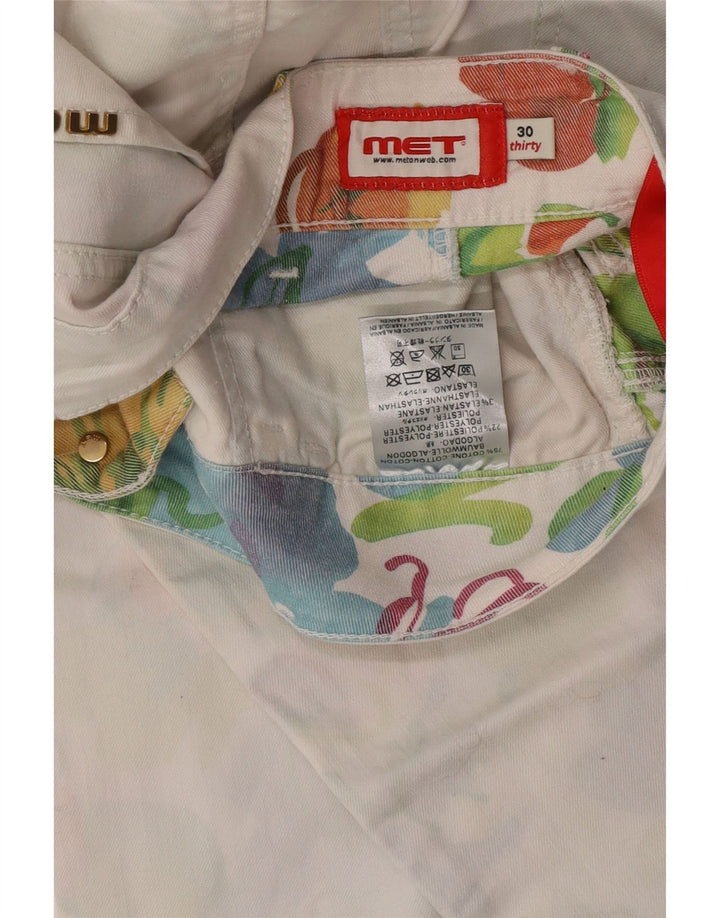 MET Slim Jeans til kvinder W30 L32 Hvid bomuld