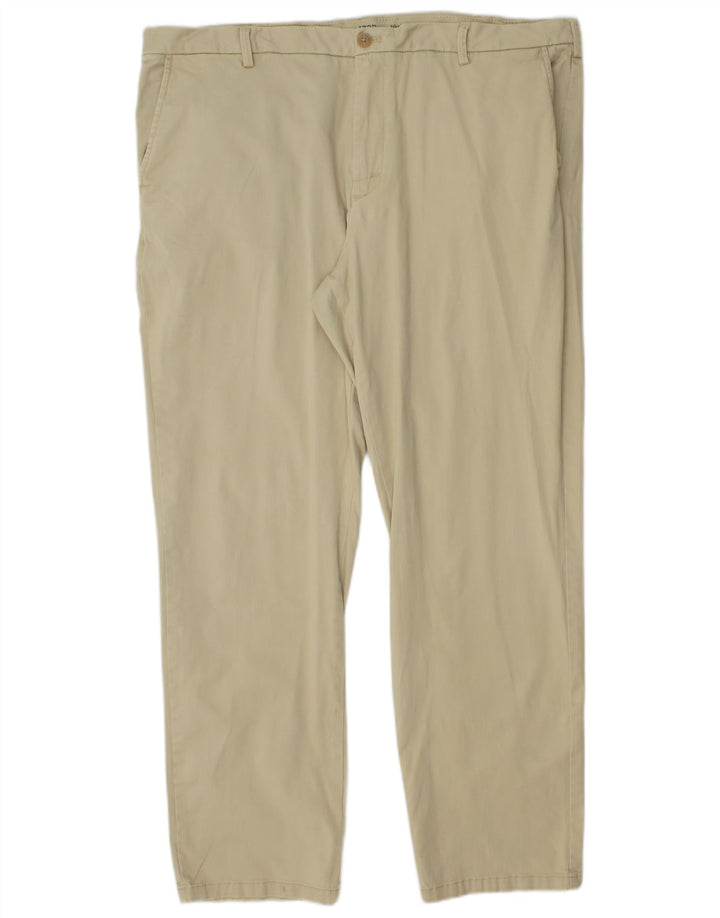 IZOD Herre Salt Water Straight Chino Bukser W40 L32 Beige Bomuld