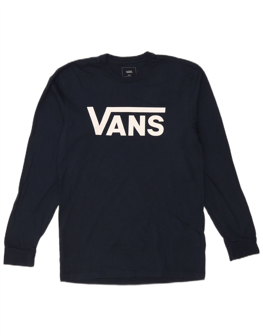 VANS Herre Classic Fit Grafisk Top Langærmet Lille Marineblå Bomuld