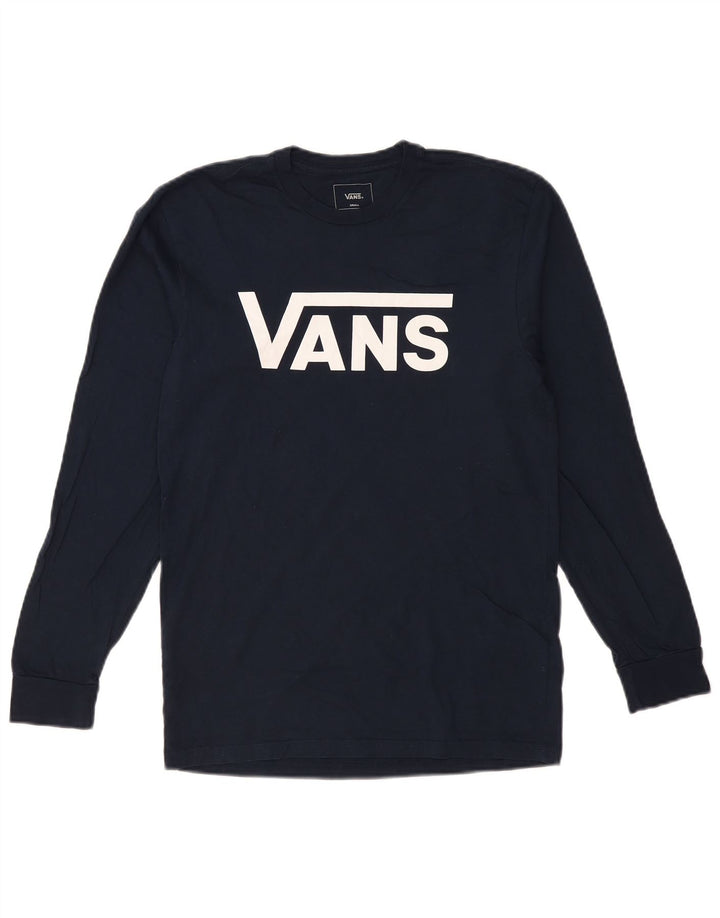 VANS Herre Classic Fit Grafisk Top Langærmet Lille Marineblå Bomuld