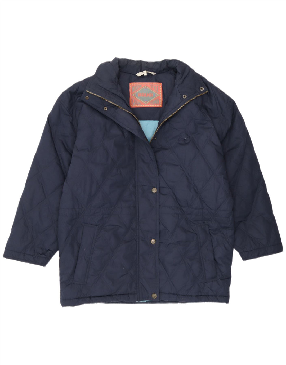 Brugi Dame Loose Fit Polstret Jakke IT 44 Medium Navy Blue Polyamid