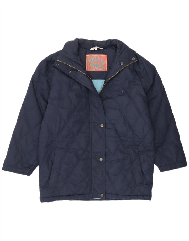 Brugi Dame Loose Fit Polstret Jakke IT 44 Medium Navy Blue Polyamid
