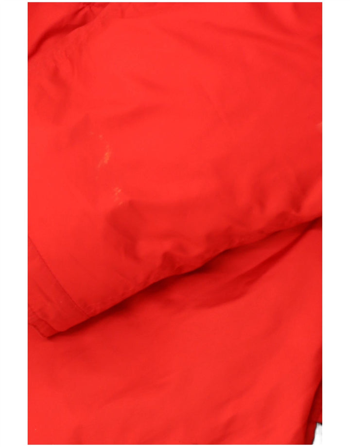 RALPH LAUREN Dame Hooded Parka Jacket UK 14 Medium Red Winter