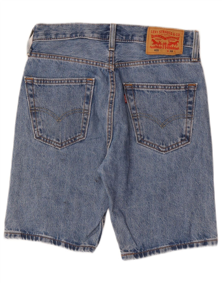 Levi's Herre 405 Standard Fit denimshorts W28 Små blå bomuld