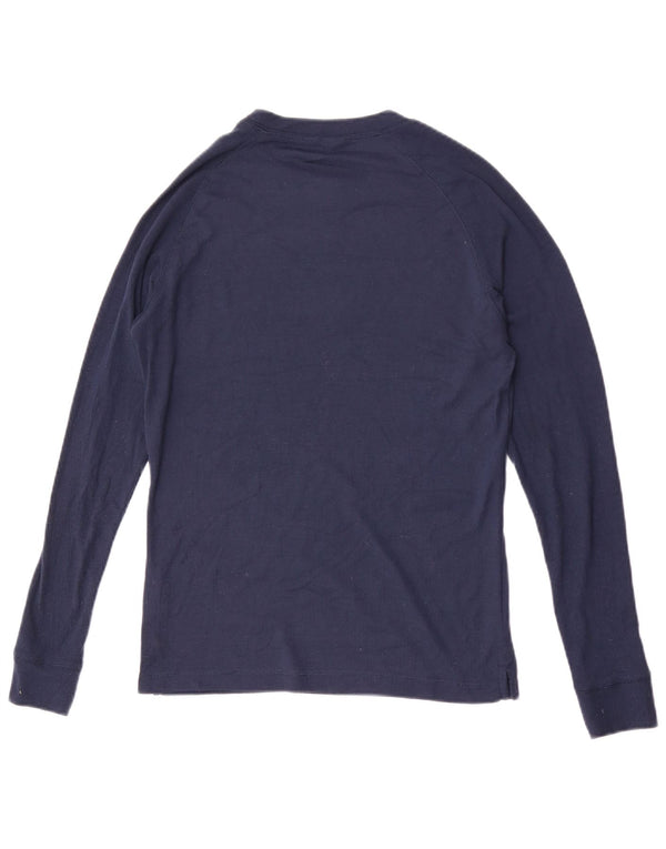 Mountain Warehouse Dame Top Langærmet UK 14 Large Navy Blue Polyester