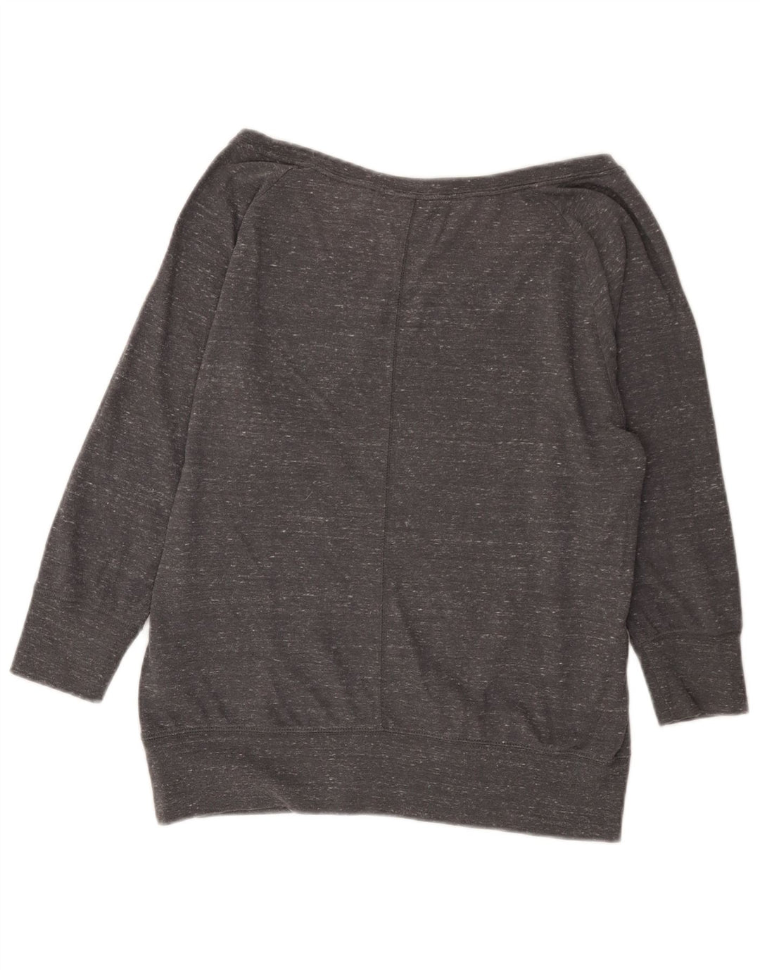 Nike Grafisk Sweatshirt Jumper UK 14 Medium Grey Flecked Bomuld