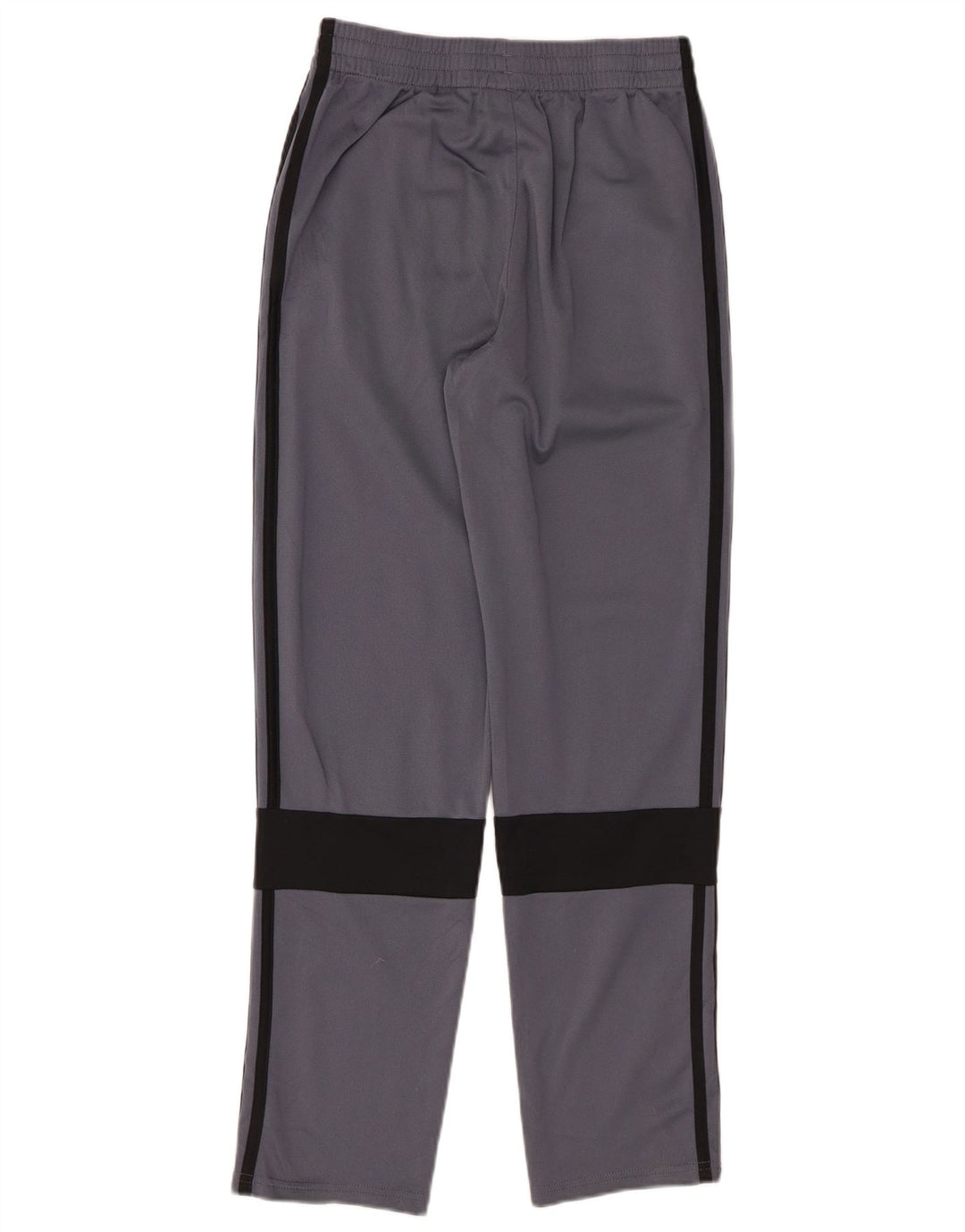 ADIDAS Boys Tracksuit Trousers 12-13 Years Large Grey Colourblock