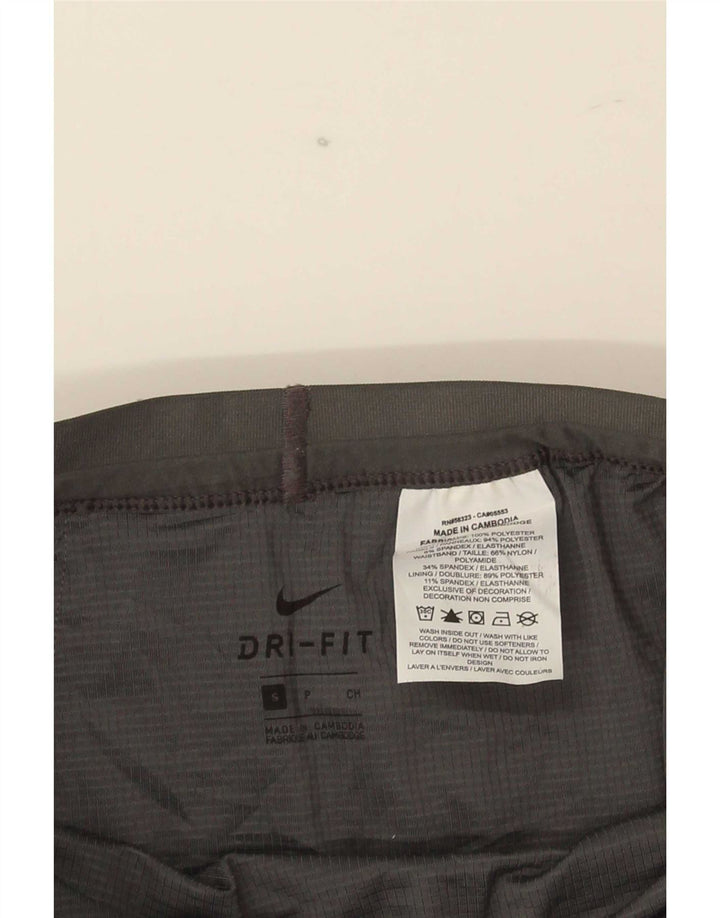 Nike Dame Dri Fit sportsshorts UK 10 Small Grå Polyester