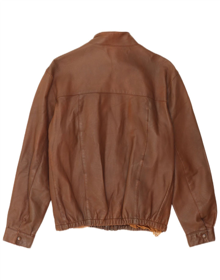 Vintage Bomberjakke til mænd IT 54 2XL Brun