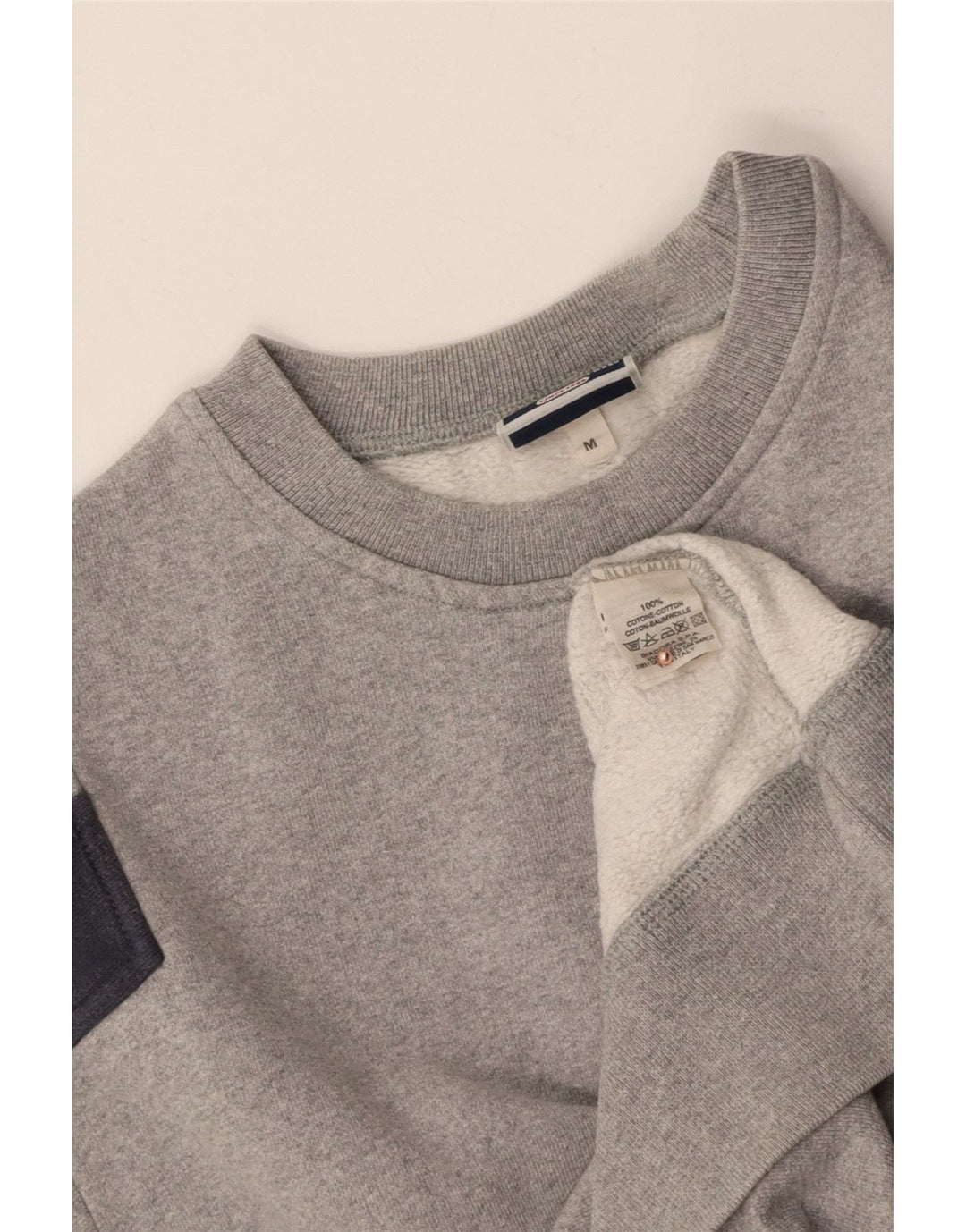 DIADORA Womens Graphic Sweatshirt Jumper UK 14 Medium Grey Colourblock
