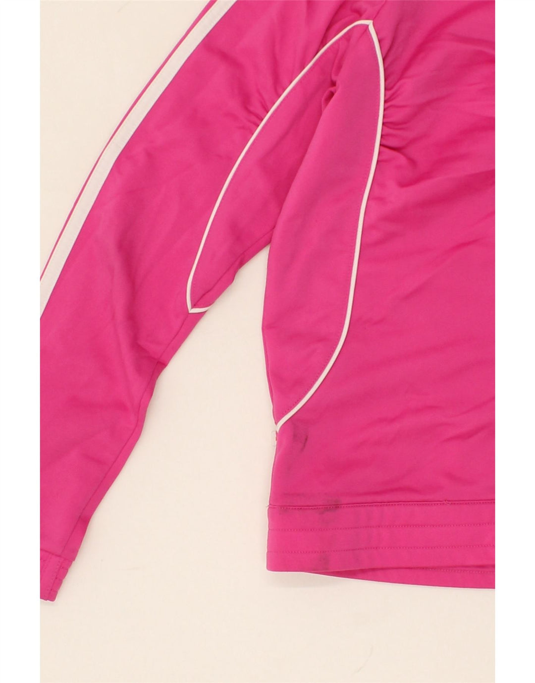 ADIDAS Girls Tracksuit Top Jacket 11-12 Years Pink Polyester Vintage Adidas and Second-Hand Adidas from Messina Hembry 