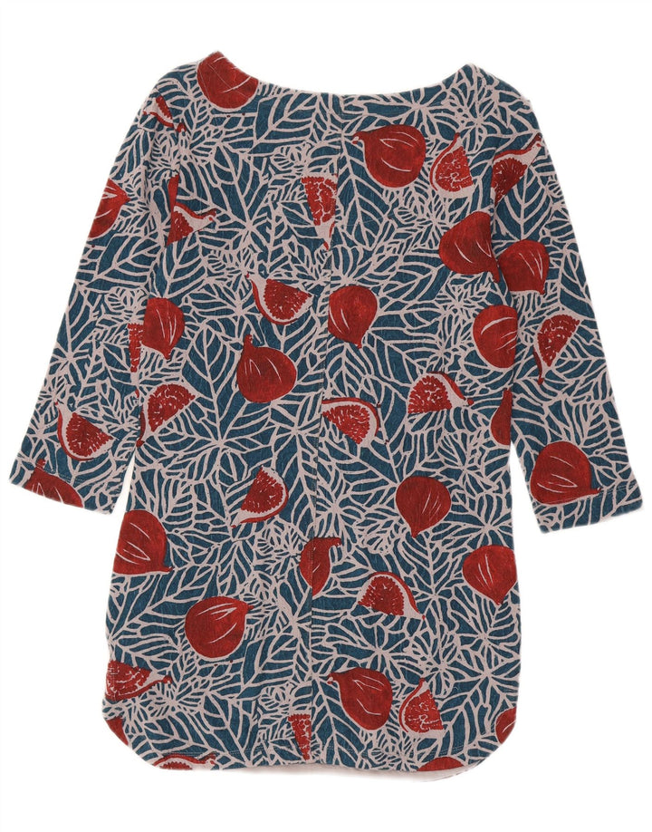 White Stuff Dame 3/4 ærmet Tunika Top UK 8 Small Multicolored Floral