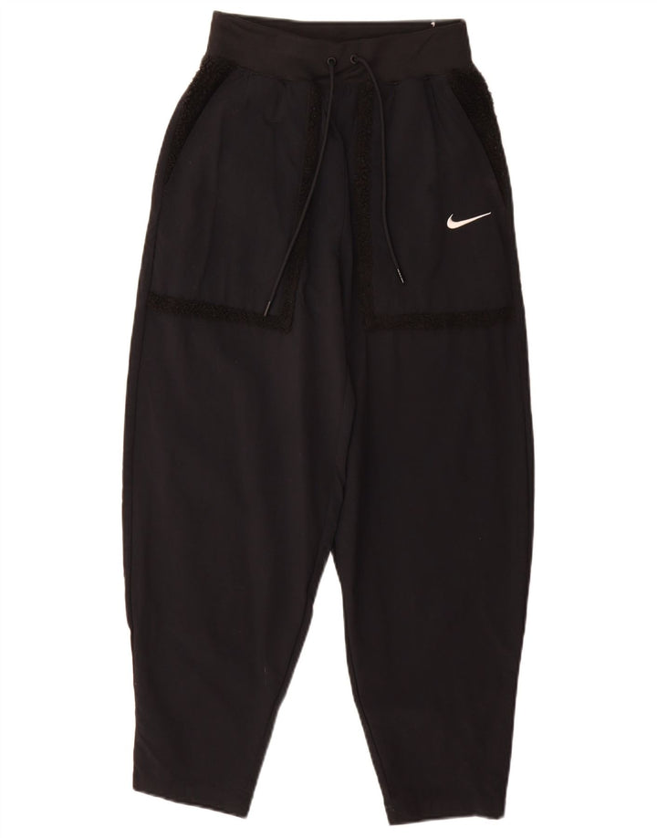 Nike træningsdragtsbukser til kvinder UK 6 XS sort nylon