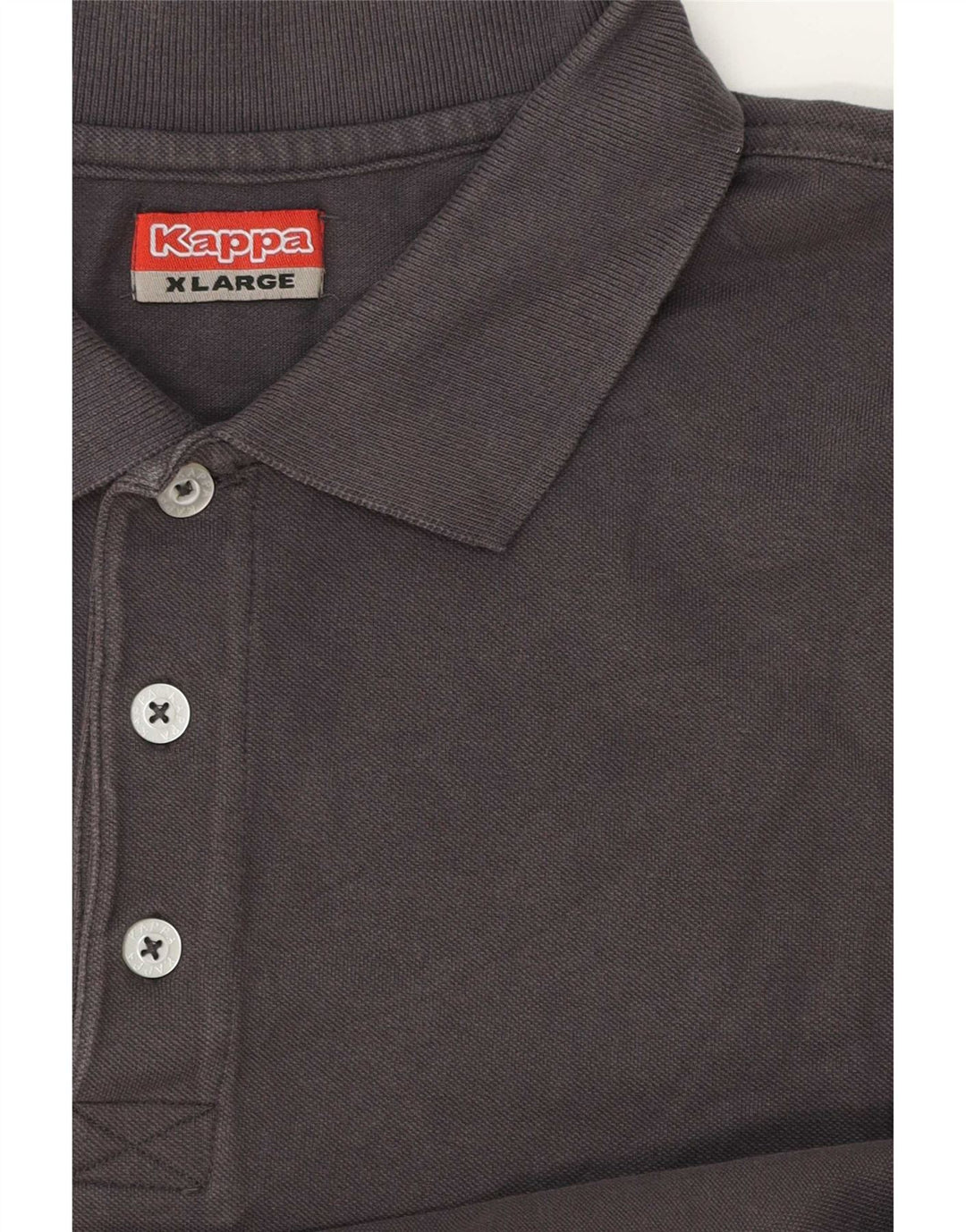 Kappa herre poloshirt XL grå bomuld